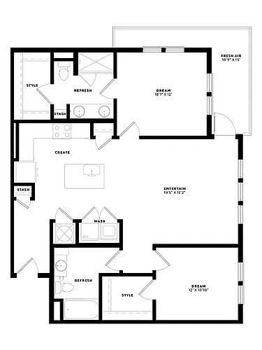 Floor plan B3