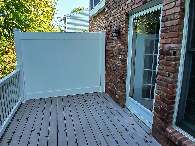 New outside deck.