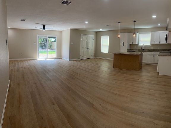 View from front door of the large open concept