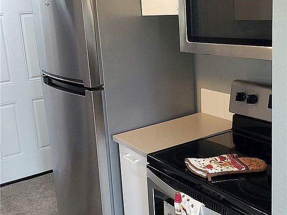 All new stainless steel appliances.
