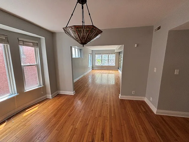 Dining area and living room