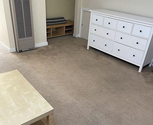 Walk-in closet, dresser, multiple storage areas for your belongings! :)