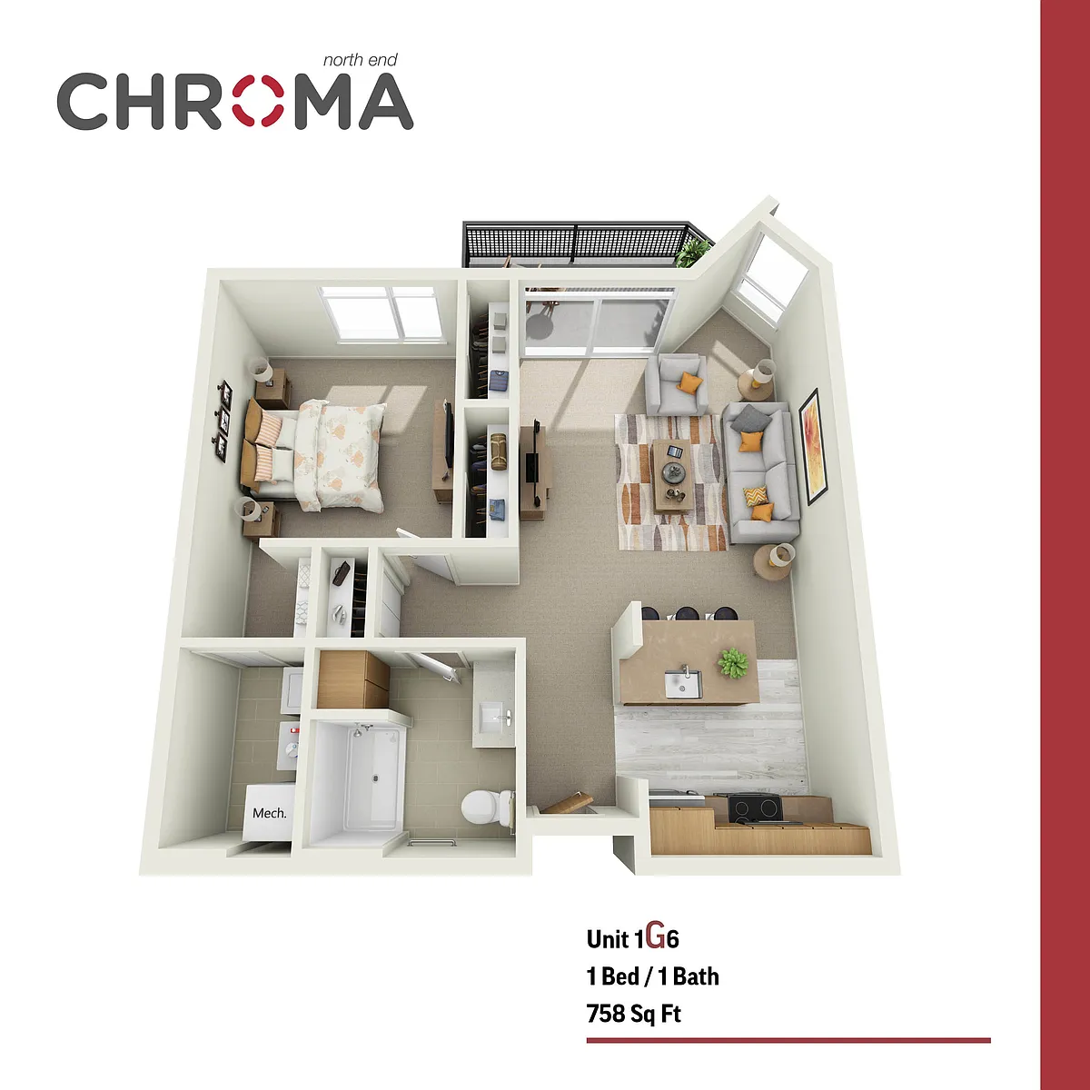 Floor plan 1G6