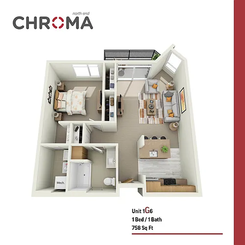 Floor plan 1G6