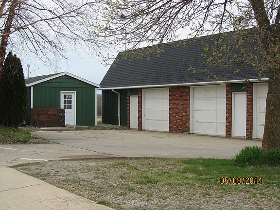 Office and Barn on right