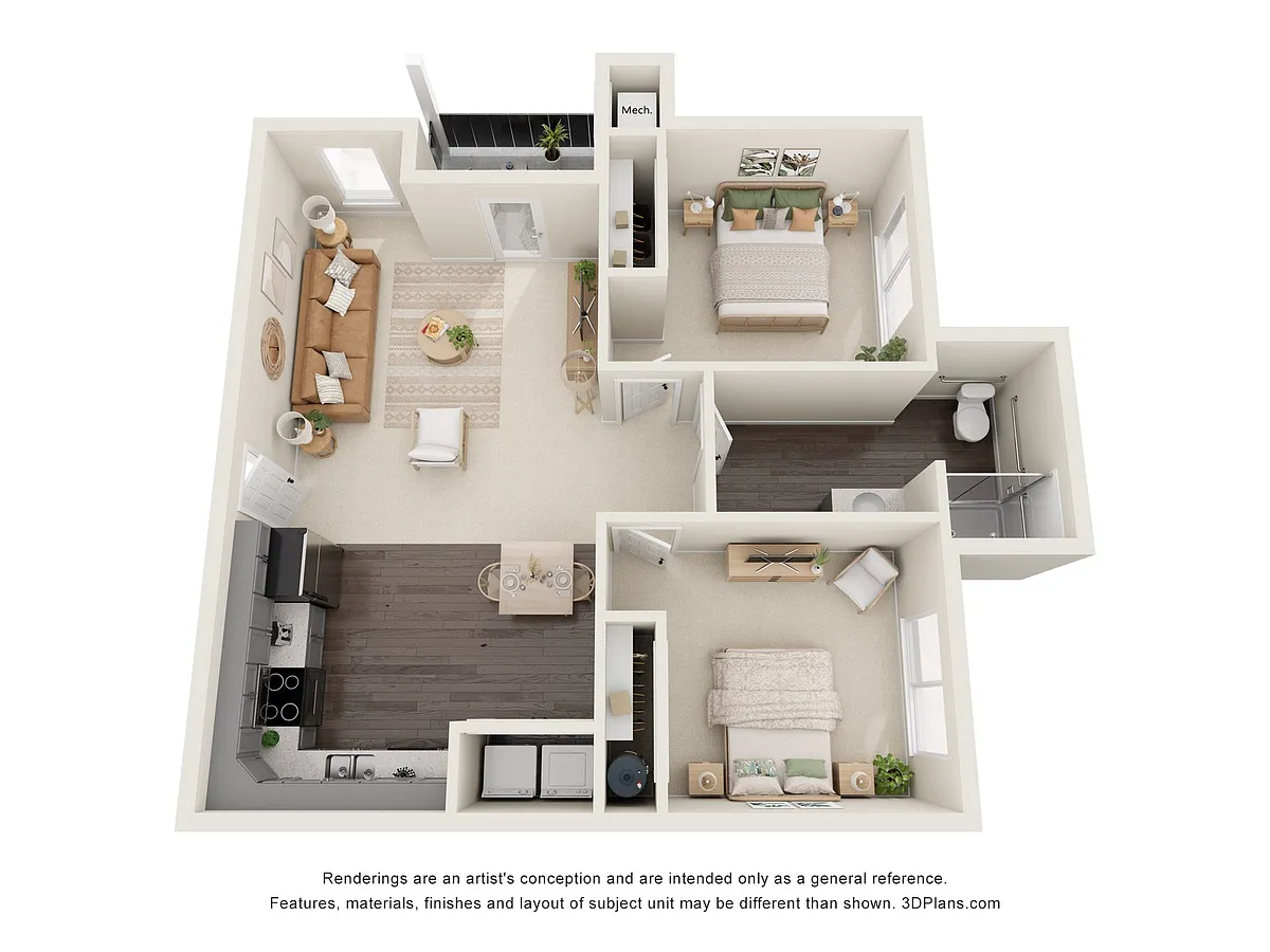 Floor plan 2X1 A