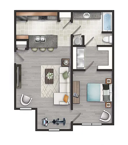 Floor plan The Cornell with Sunroom