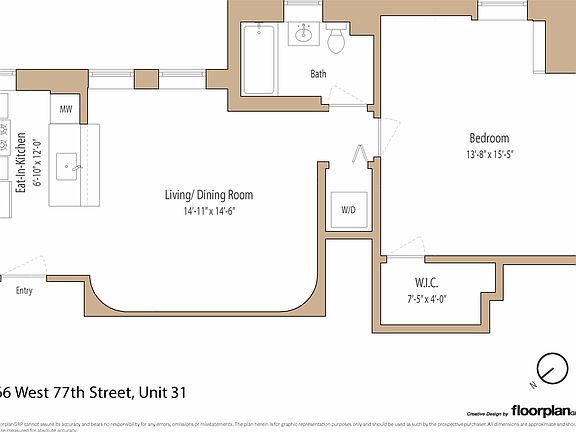 2nd image of 66 W 77th St #31