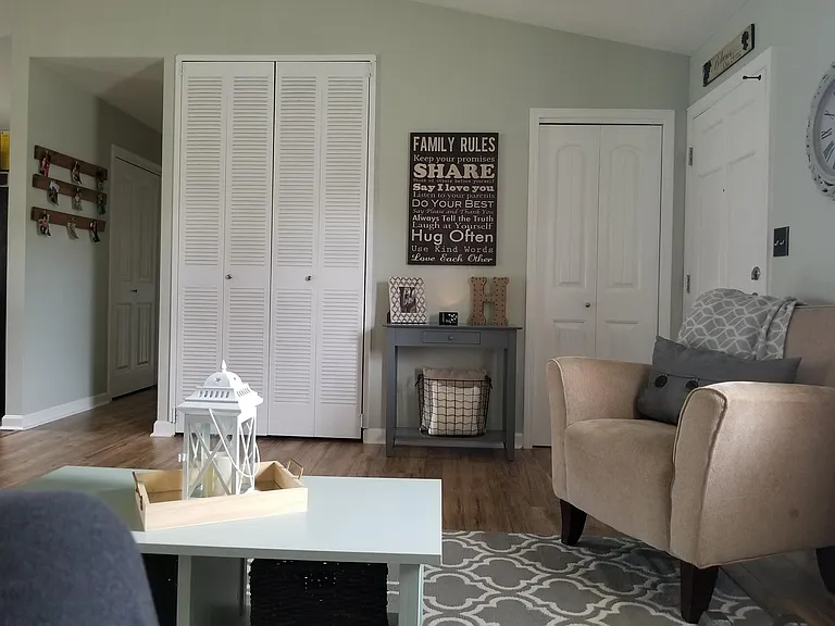 Coat closet and plenty of room
