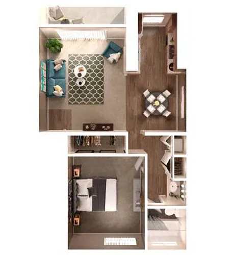 Floor plan 1x1Ar