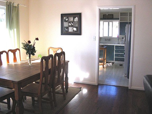 Formal dining room, real hardwood floors