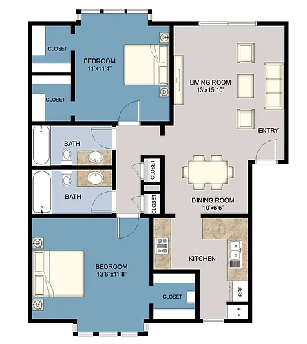 Floor plan 2B