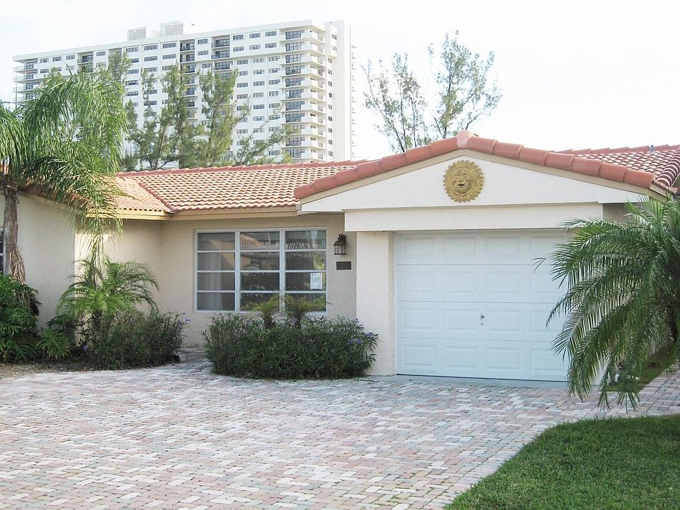 Front entrance and garage