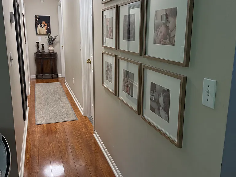 Hallway from living room to bedrooms