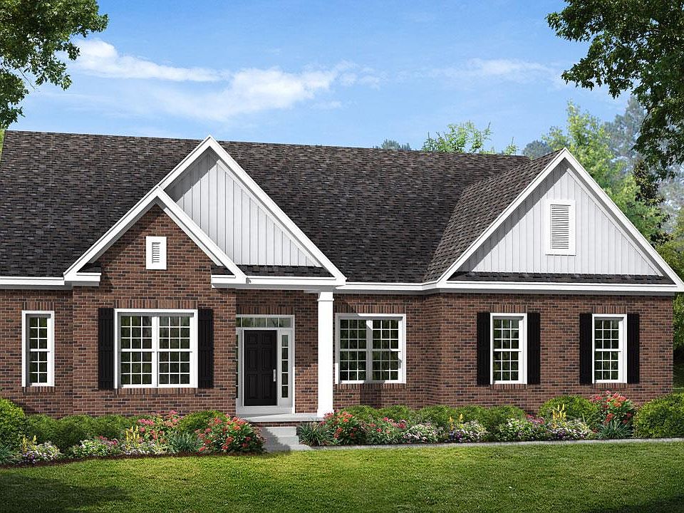Traditional Elevation w/ Brick