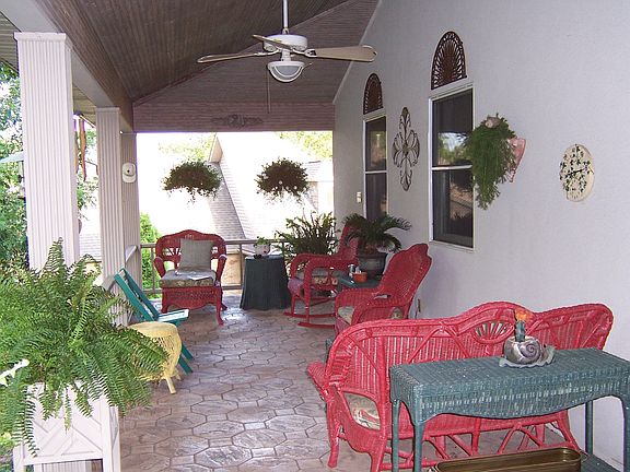 Very large shaded porch