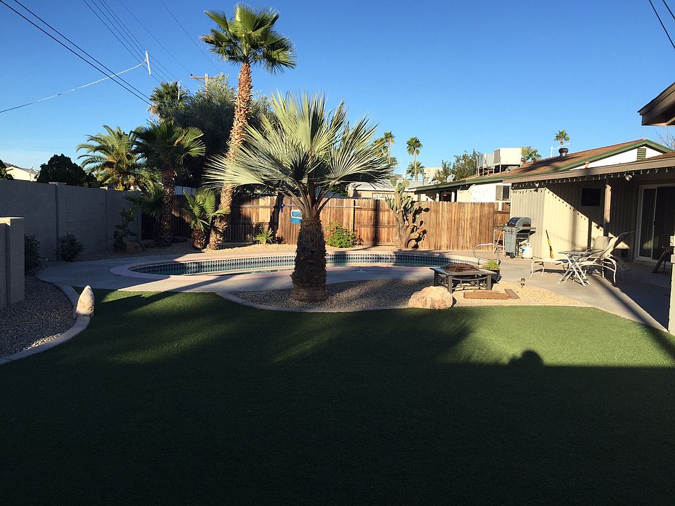 Huge backyard w/ pool & turf