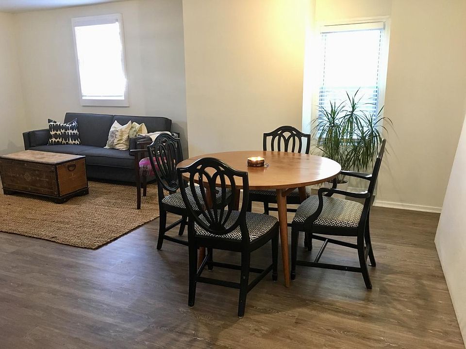 Open living and dining areas
