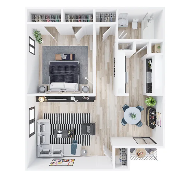 Floor plan One Bedroom