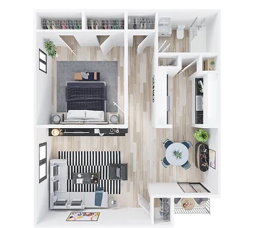 Floor plan One Bedroom