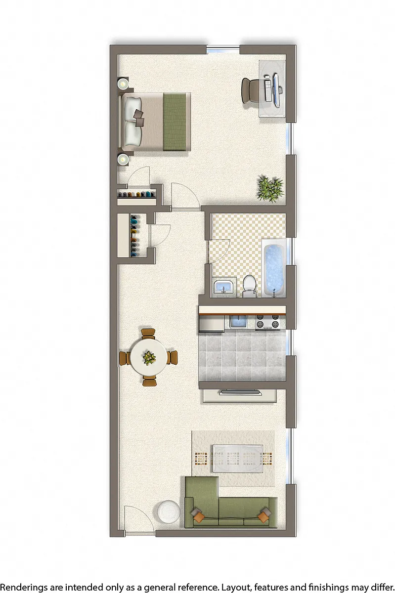 Floor plan 1 Bedroom