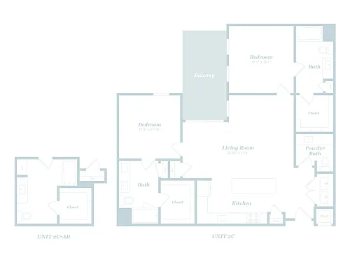 Floor plan 2C