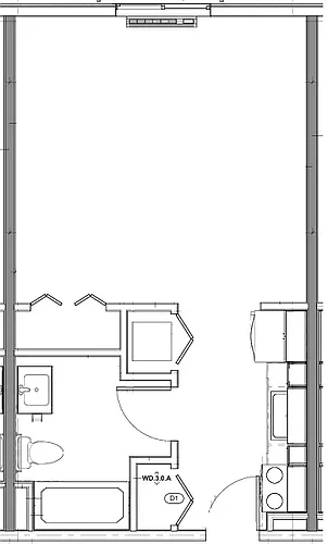 Floor plan Studio Apartment