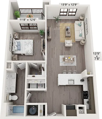 Floor plan A1D