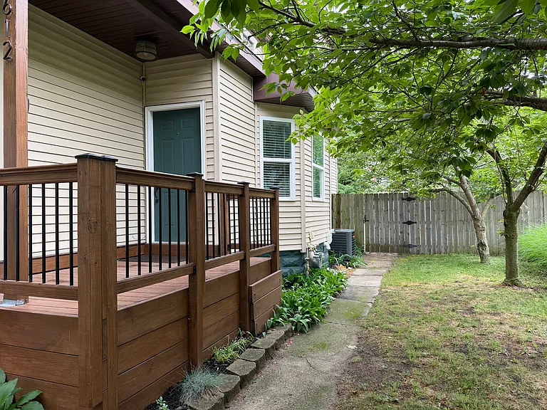 Sidewalk to back yard