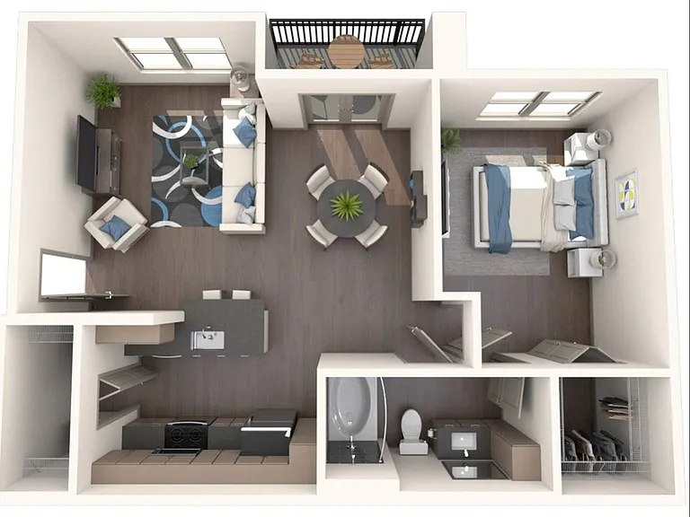 1 Bedroom | 1 Bath | 751 SF 1 Bedroom | 1 Bath | 751 SF