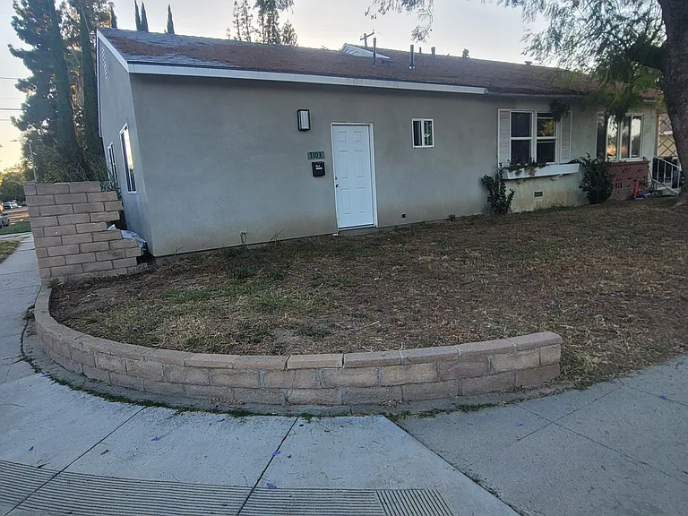 front of the house