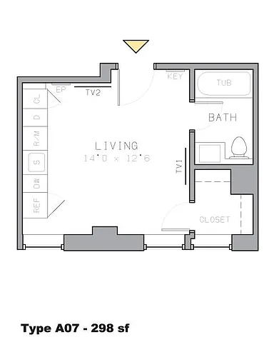 Floor plan A7- Studio