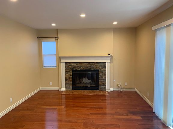 Family room with fire place