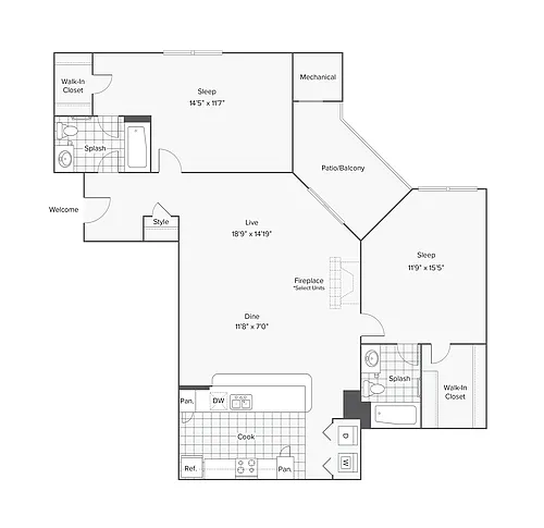 Floor plan Columbia