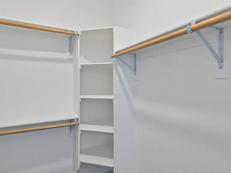 Walk-in closets built for style and function.