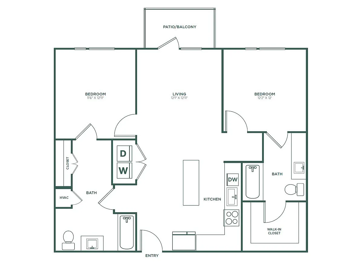 Floor plan B1 ADA