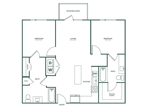 Floor plan B1 ADA