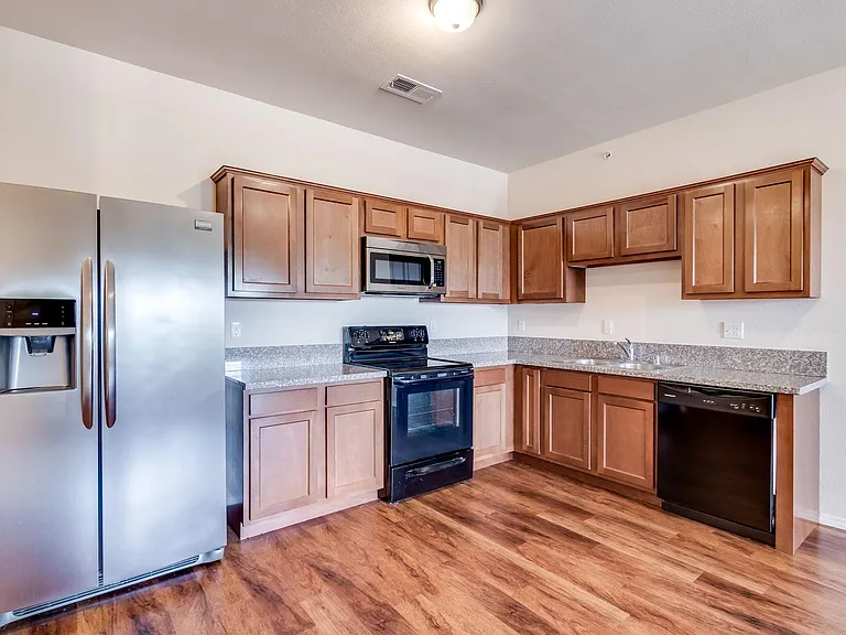 FSF Kitchens have different layouts, but similar finishes.