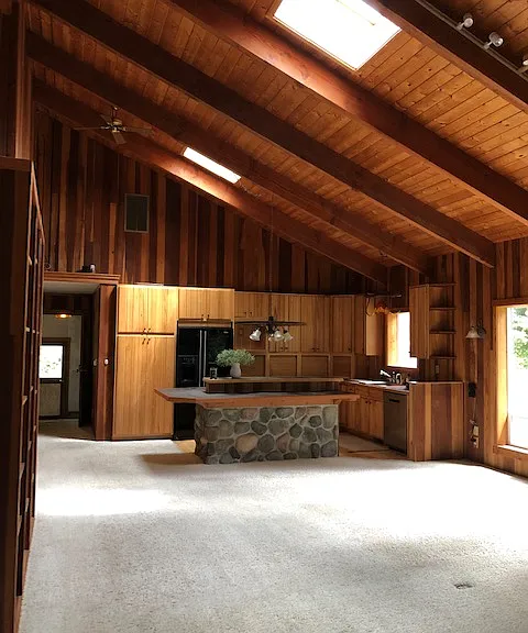 Great room looking at kitchen