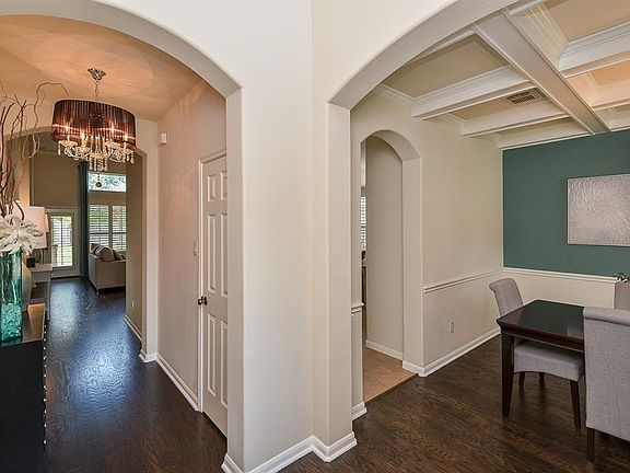 Hardwood flooring was recently refinished and looks brand new