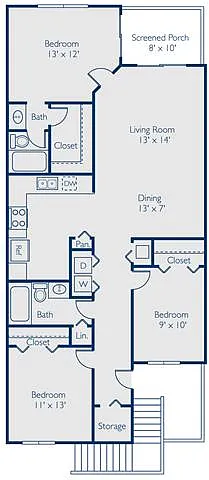 Floor plan St Lucia