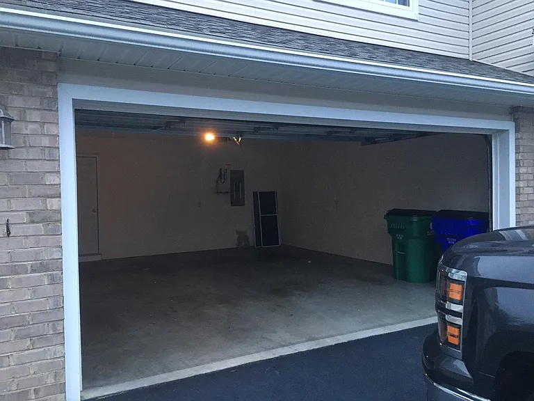 Garage with automatic door opener