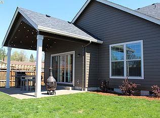 Patio in an enclosed back yard. Gas hook up for grill.