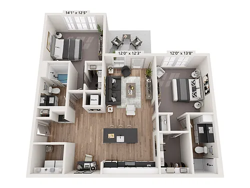 Floor plan B1