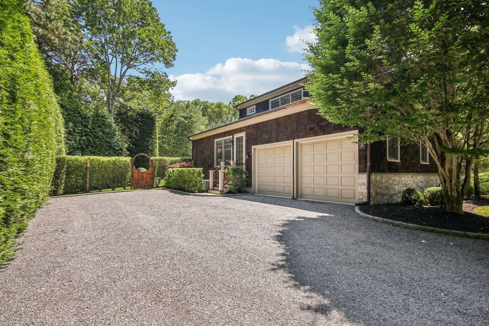 two car attached garage