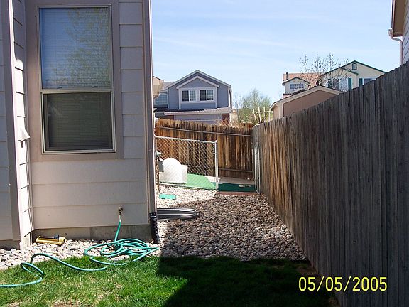 Fenced off area for dog