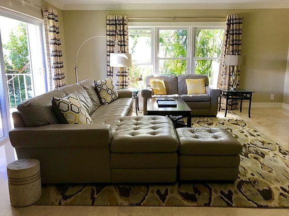 Living room with access to porch