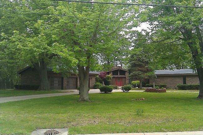 Front with 3 car garage