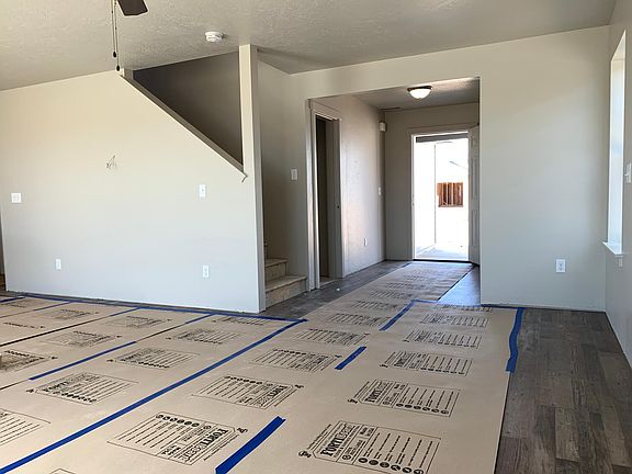 From living area to front door