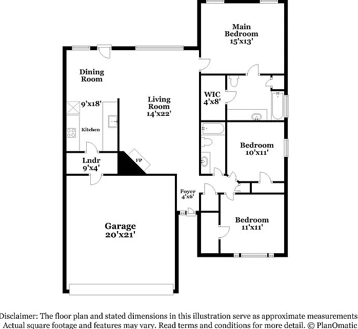 3 bed, 2.0 bath, 1288 sqft, $1,965 — Photo 2
